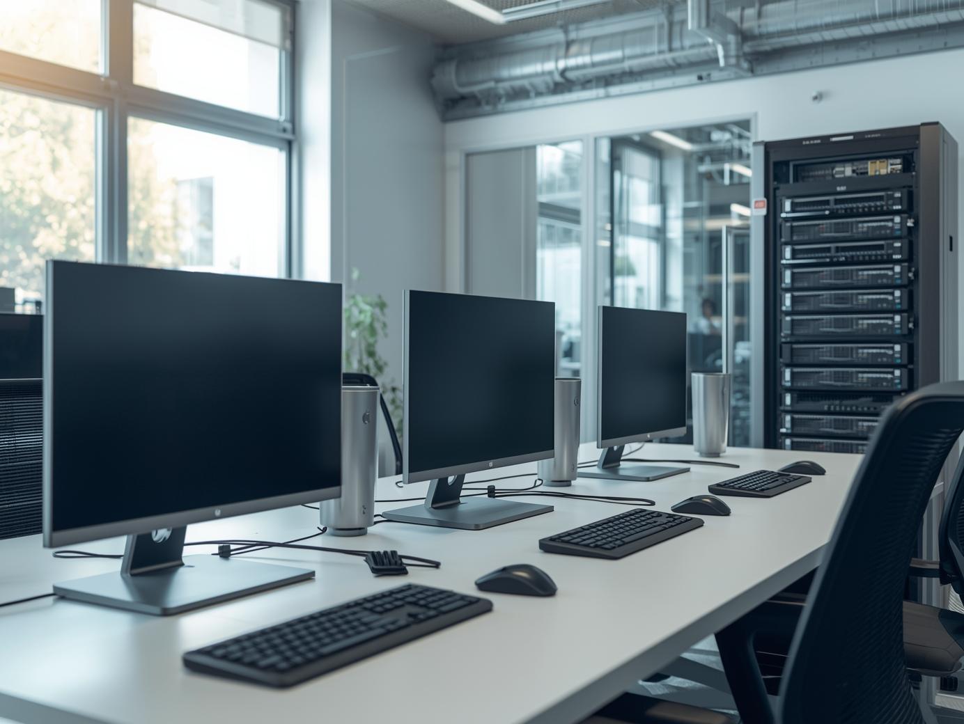 Bureau informatique de l'entreprise NUBEM